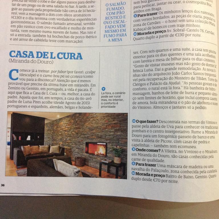 Casa De L Cura Guest House Miranda do Douro Bagian luar foto
